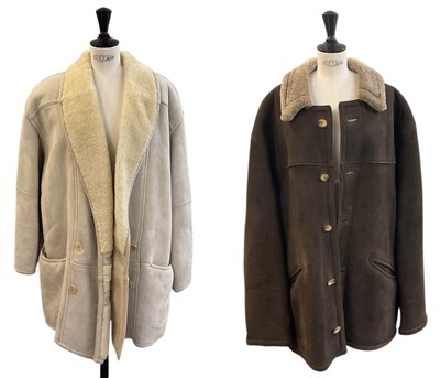 Lot 526 - A sheepskin jacket and a further sheepskin...