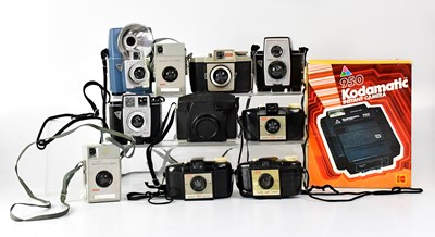 Lot 409 - A collection of vintage Kodak cameras, to...