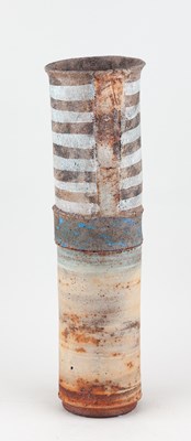 Lot 606 - ROBIN WELCH (1936-2019); a tall cylindrical...