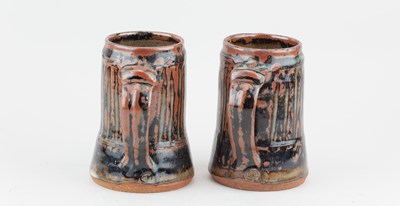 Lot 311 - GUGONG BONG for Abuja Pottery; a pair of...