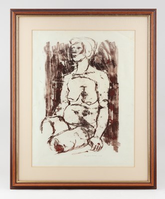 Lot 744 - ERIC JAMES MELLON (1925-2014); a life drawing,...