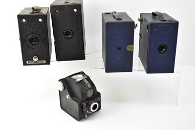 Lot 362 - ENSIGN; five vintage cameras comprising three...