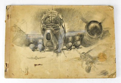 Lot 455 - HANS LISKA; a WWII German printed sketchbook,...