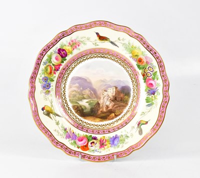 Lot 229 - A 19th century cabinet plate, the centre...