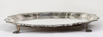 Lot 790 - SORLEY; a hallmarked silver piecrust edge...