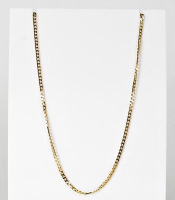 Lot 899A - A 9ct yellow gold chain necklace, length...