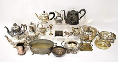 Lot 677 - A quantity of silver-plated ware to include a...