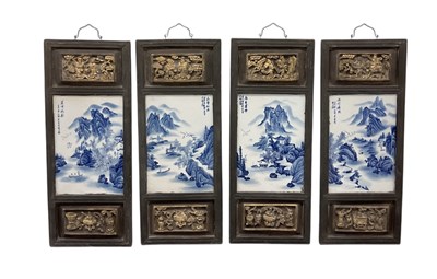 Lot 711 - A set of four late 19th/early 20th century...