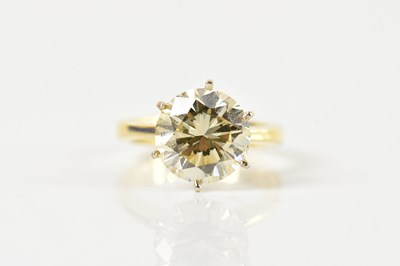 Lot 1265 - An impressive 18ct yellow gold diamond...