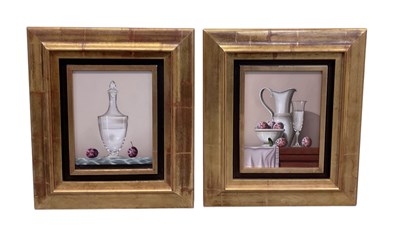 Lot 170 - IN THE STYLE OF CASAS; oil on board, 'Glass...