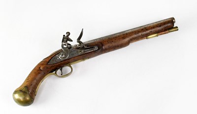 Lot 427 - TOWER; a Georgian .56" long sea service pistol,...