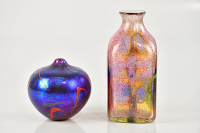 Lot 107 - CARIN VON DREHLE; an art glass vase of bulbous...