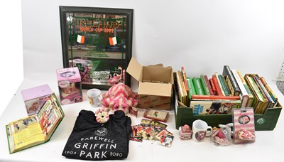 Lot 387 - A collection of football related items...