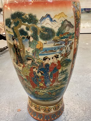 Lot 1212 - A large 20th century Oriental floor vase, with...
