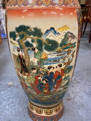 Lot 1212 - A large 20th century Oriental floor vase, with...