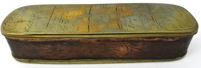 Lot 373 - An unusual 18th century Dutch tobacco box of...