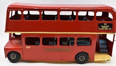 Lot 341 - TRI-ANG; a red London Routemaster bus, no.93...