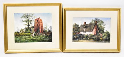 Lot 644 - R SIGER (b 1944); a pair of watercolours, 'The...