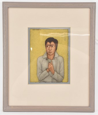 Lot 169 - SHANTI PANCHAL (born 1951); watercolour, study...