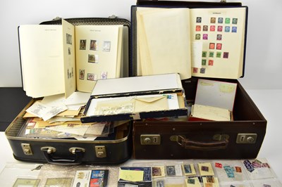 Lot 457 - Two cases containing GB Windsor album, an all...