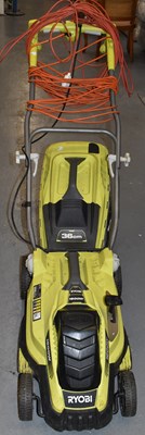 Lot 416 - A Ryobi 36cm 1600w electric lawnmower.