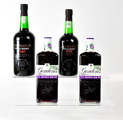 Lot 865 - Two bottles of Gordon's Sloe Gin, 70cl, and...