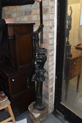 Lot 412 - A large vintage cast iron Wasp water pump in...