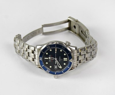 Lot 1137 - OMEGA; a stainless steel Seamaster...