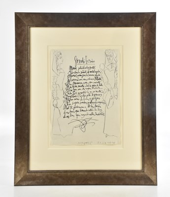 Lot 36 - AFTER PABLO PICASSO (1871-1973); two unsigned...