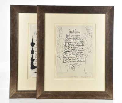 Lot 36 - AFTER PABLO PICASSO (1871-1973); two unsigned...