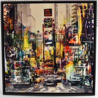 Lot 185 - PACO RAPHAEL; original glazed mixed medium on...