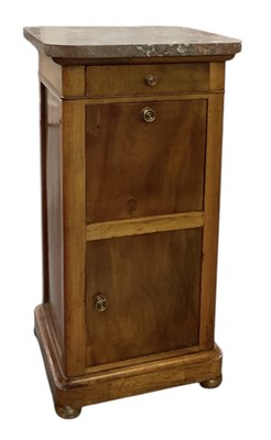 Lot 80 - A Victorian stained pine and rouge marble...