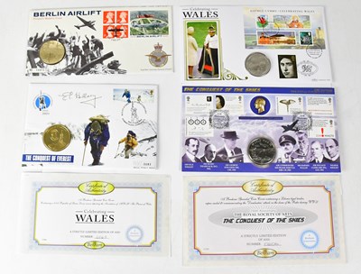 Lot 874 - Four first day coin covers comprising 2003...