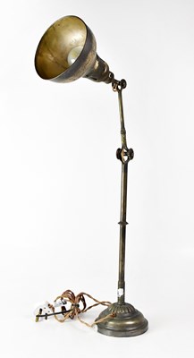 Lot 109 - A Dugdill Patent adjustable metal table lamp,...