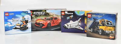 Lot 26 - LEGO; four Lego sets to include, Lego Speed...