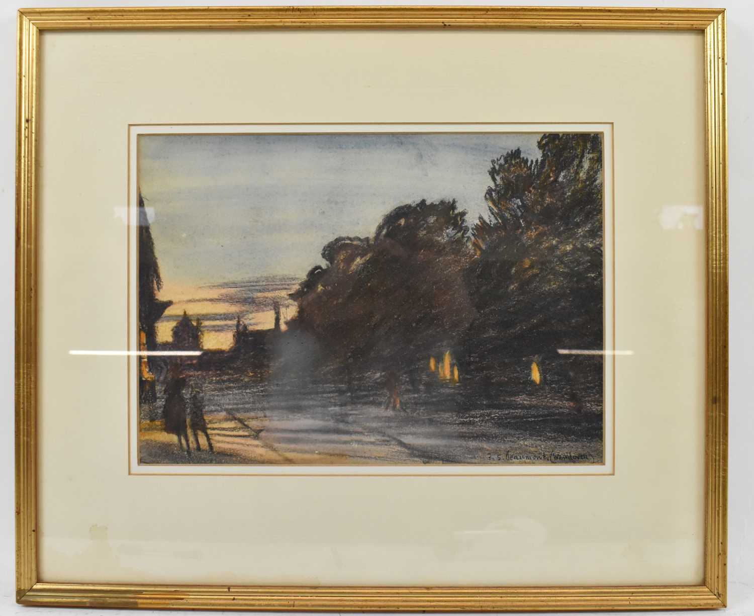 Lot 285 - FREDERICK SAMUEL BEAUMONT (1861-1954); pastel,...