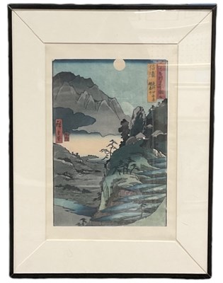 Lot 1047 - IN THE STYLE OF UTAGAWA HIROSHIGE; a Japanese...