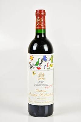 Lot 730 - RED WINE; a single bottle of Chateau Mouton...