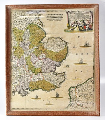 Lot 640 - P. MORTIER; an 18th century map of the...