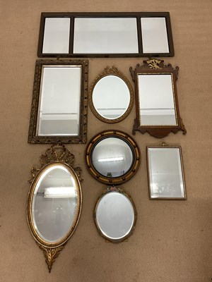 Lot 786 - A group of decorative wall mirrors (8).