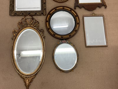 Lot 786 - A group of decorative wall mirrors (8).