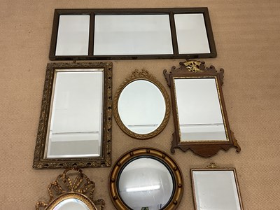 Lot 786 - A group of decorative wall mirrors (8).