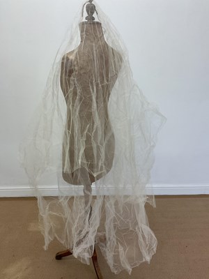 Lot 92 - A vintage wedding veil purchased from Harrods...