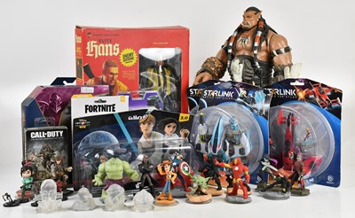 Lot 56 - A collection of video game related figures...