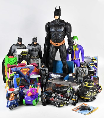 Lot 43 - BATMAN; a collection of Batman related figures,...