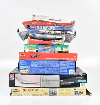 Lot 134 - A collection of model kits, including Revell H....