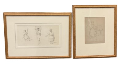 Lot 274 - JOHN HENRY MOLE (1814-1886); a pencil drawing,...