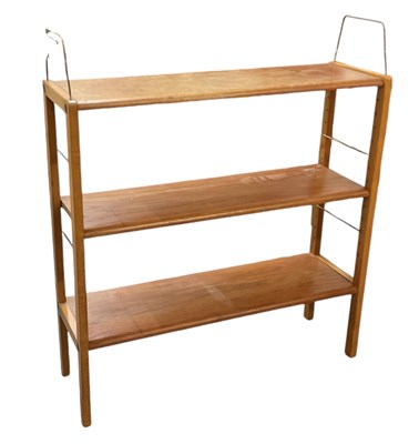 Lot 53 - A mid century teak Ladderax type three tier...