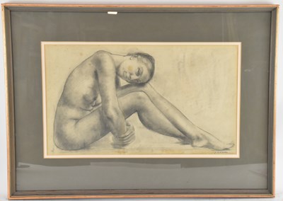 Lot 194 - ERIC SCHILSKY; a pencil and charcoal drawing...