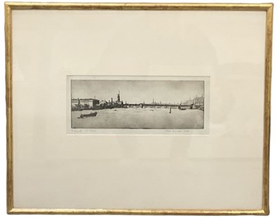 Lot 273 - ALLAN GWYNNE-JONES; a signed etching, 'Bridge...